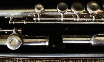 Image of a flute I bought at a yard sale on Saturday