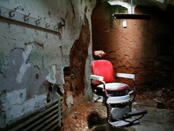 Barber's Chair in Eastern State Penitentiary