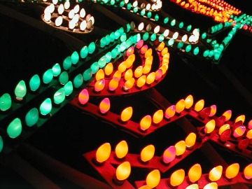 colored lightbulbs, Candylane, 2004