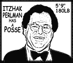 Itzhak Perlman has a posse