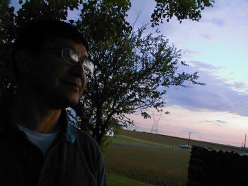 Jorge Luis Matias, looking at the sunset